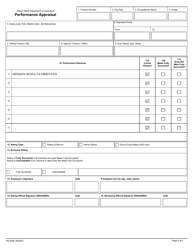 Form AD-435E Performance Plan and Appraisal for Non-supervisors, Page 6
