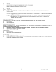 Form AD-1143 Corporate Systems Access Request Form, Page 8