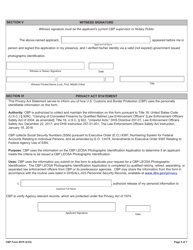 CBP Form 0079 Law Enforcement Officers Safety Act (Leosa) Application, Page 5