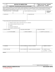 GSA Form 308 Notice of Inspection, Page 2