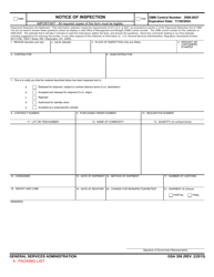 GSA Form 308 Notice of Inspection, Page 4