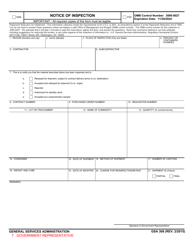GSA Form 308 Notice of Inspection, Page 7