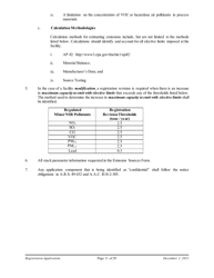 Air Quality Standard Registration Application Form - Arizona, Page 11