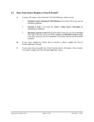 Air Quality Standard Registration Application Form - Arizona, Page 6