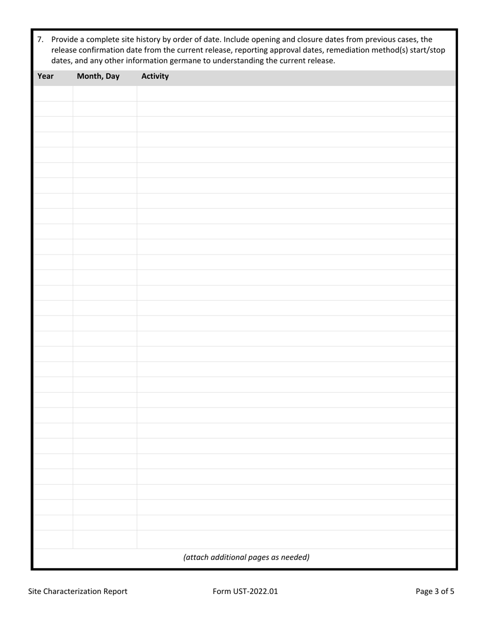 Site Characterization / Other Informational Report - Arizona, Page 3