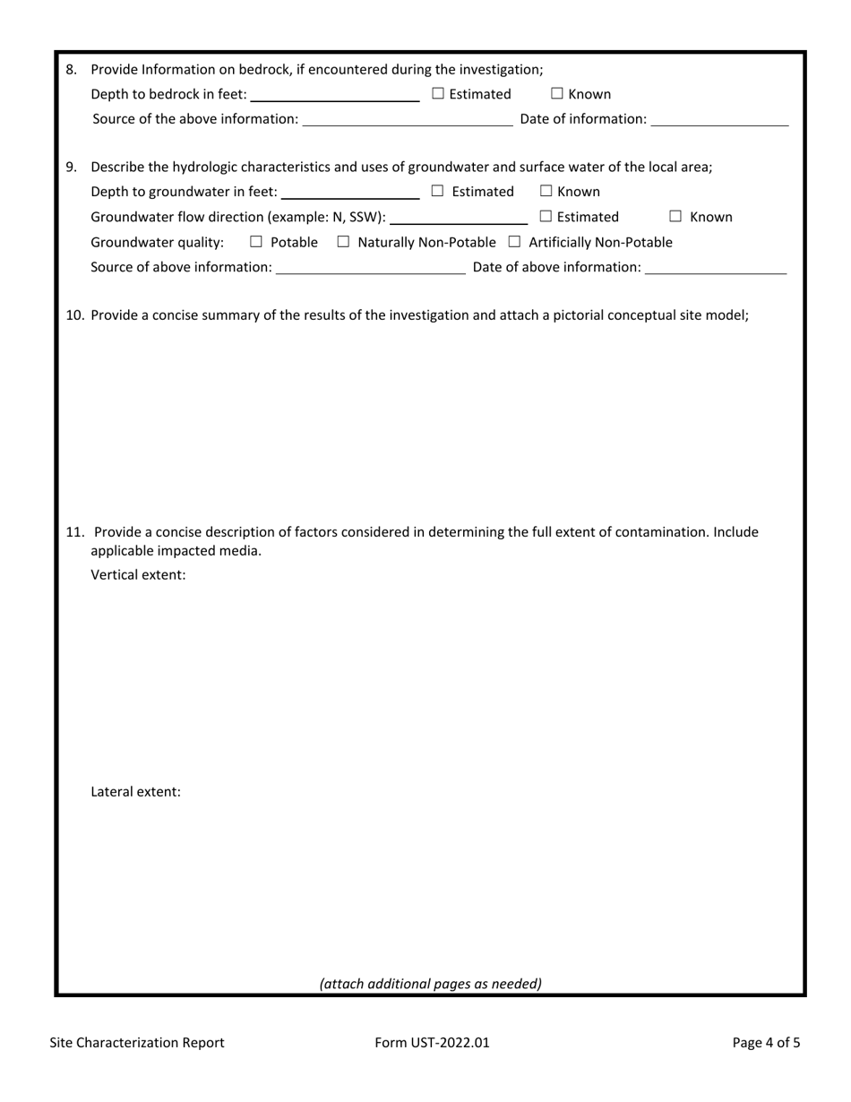 Site Characterization / Other Informational Report - Arizona, Page 4