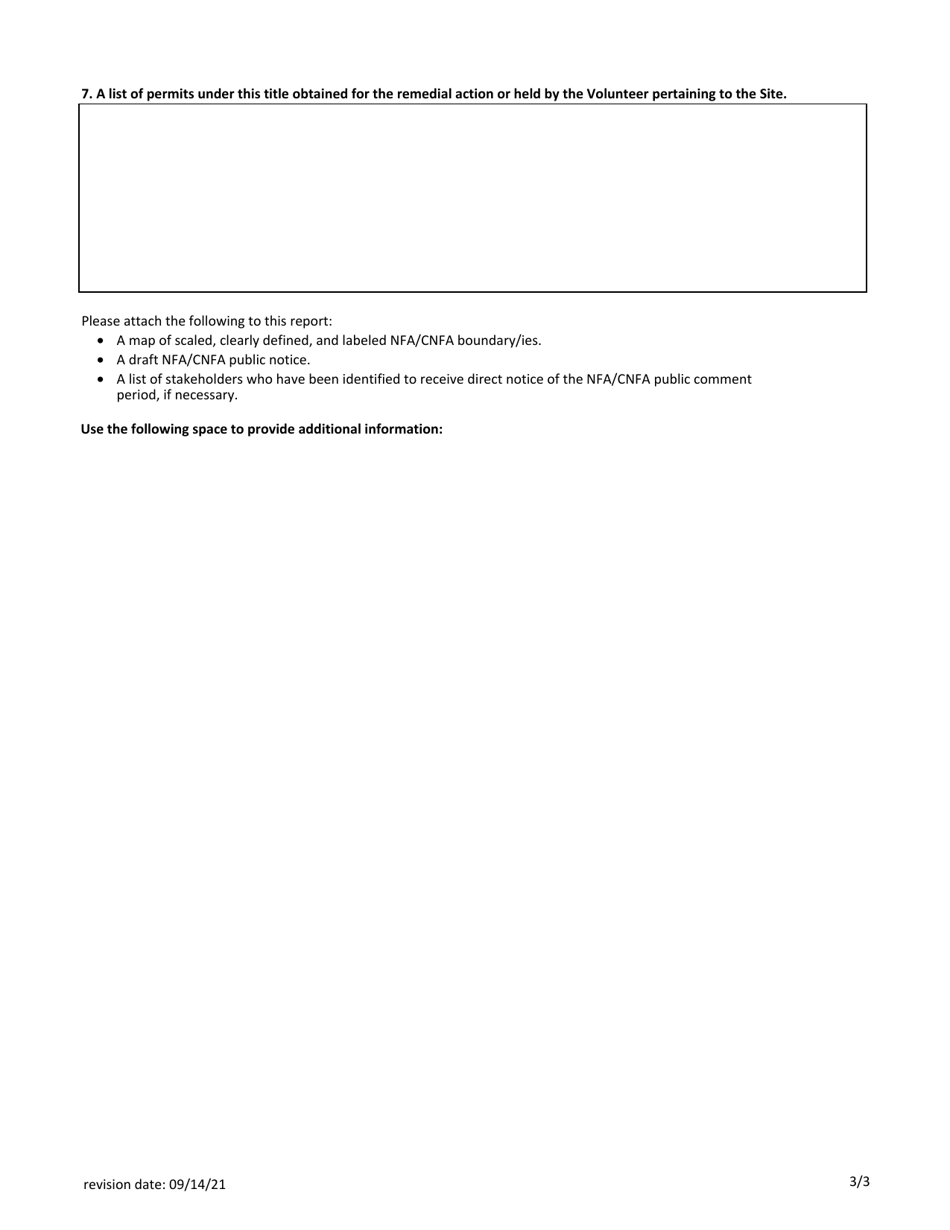 No Further Action Report / Conditional No Further Action Report - Voluntary Remediation Program - Arizona, Page 3