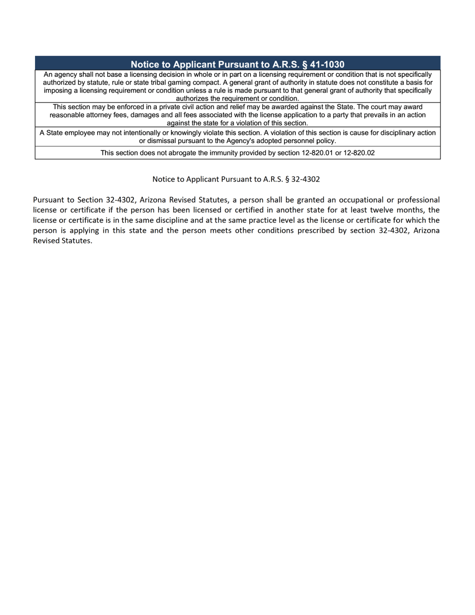 Form LI-220 Broker to Salesperson - Arizona, Page 2