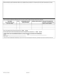 DLSE Form BOFE1 Report of Labor Law Violation - California, Page 4
