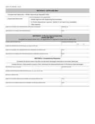 Form CDTFA-775 Approval Request and Declaration of Destruction for Spoiled Beer or Wine - California, Page 2
