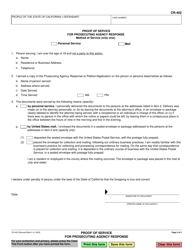Form CR-402 Prosecuting Agency Response to Petition/Application (Health and Safety Code, 11361.8) - Adult Crime(S) - California, Page 2