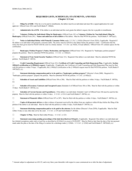 Form B2000 Required Lists, Schedules, Statements, and Fees, Page 3
