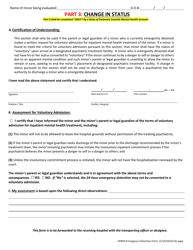 Juvenile 24-hour Emergency Detention Form - Delaware, Page 5