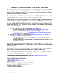 Form FDACS-06126 Food Safety Certification Assistance for Florida Specialty Crop Growers - Florida, Page 2