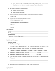Form FDACS-01722 Summer Food Service Program Application - Florida, Page 10