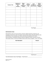 Form FDACS-01722 Summer Food Service Program Application - Florida, Page 5