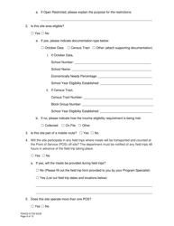 Form FDACS-01722 Summer Food Service Program Application - Florida, Page 9