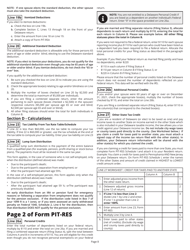 Instructions for Form PIT-RES Delaware Individual Resident Income Tax Return - Delaware, Page 8