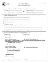 Form JUS8770 Seller of Travel Renewal Registration - California, Page 2