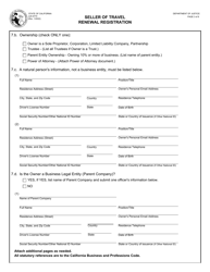 Form JUS8770 Seller of Travel Renewal Registration - California, Page 3