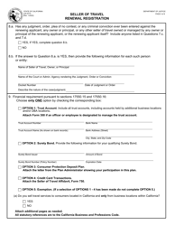 Form JUS8770 Seller of Travel Renewal Registration - California, Page 4