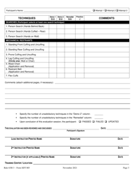Form SDT005 Protective Action Response Performance Evaluation - Florida, Page 3