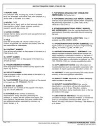GSA Form 298 Report Documentation Page, Page 2