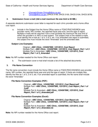 Form DHCS3088 Instructions - Medi-Cal Worksheets Electronic Submission Protocol Fqhc/Rhc/Ihs/Moa Providers and Fqhc/Rhc Home Offices - California, Page 2