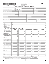 Form DR0098 Special Event Sales Tax Return - Colorado, Page 5
