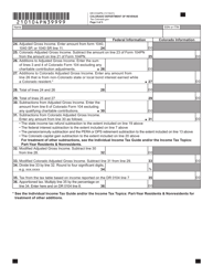 Form DR0104PN Part-Year Resident/Nonresident Tax Calculation Schedule - Colorado, Page 3