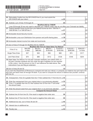 Form DR0104X Amended Colorado Individual Income Tax Return - Colorado, Page 5