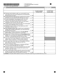 Form DR0112CR Credit Schedule for Corporations - Colorado, Page 2