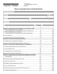 Form DR0113 Rural Jump-Start Zone Credit Schedule - Colorado, Page 2