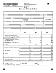 Form DR0252 Consumer Use Tax Return - Colorado, Page 2