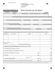Form DR0251 Rta Consumer Use Tax Return - Colorado, Page 3