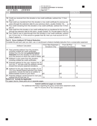 Form DR1305 Gross Conservation Easement Donor Schedule - Colorado, Page 2