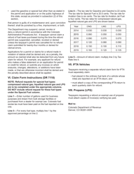 Form DR7118 Fuel Tax Refund Claim - Colorado, Page 2