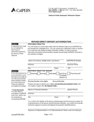 Form myCalPERS2201 Mandatory Refund Election Form With Required Minimum Distribution - California, Page 5