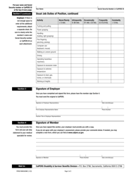 Form PERS01M0050DMC Physical Requirements of Position/Occupational Title - California, Page 2