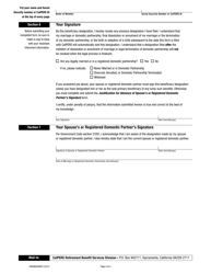 Form PERS-BSD-509-P Post-retirement Lump-Sum Beneficiary Designation - California, Page 4
