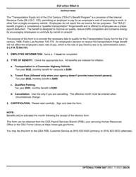 Form OF-3667 Application for Pretax Transportation Fringe Benefits (Clients), Page 2