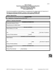 DBPR Form PG4702 Registration of Geology Business - Florida, Page 3