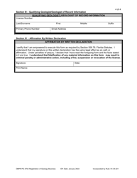 DBPR Form PG4702 Registration of Geology Business - Florida, Page 4