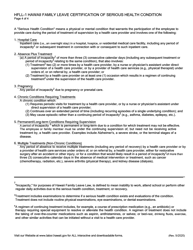 Form HFLL-1 Hawaii Family Leave Certification of Serious Health Condition - Hawaii, Page 5
