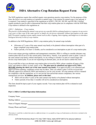 Document preview: Isda Alternative Crop Rotation Request Form - Idaho