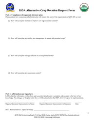 Isda Alternative Crop Rotation Request Form - Idaho, Page 3