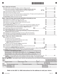 Form IL-1065 Partnership Replacement Tax Return - Illinois, Page 3