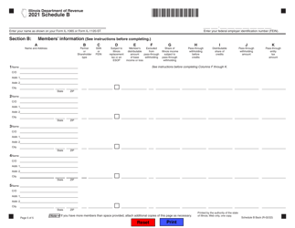 Form IL-1065 Partnership Replacement Tax Return - Illinois, Page 5