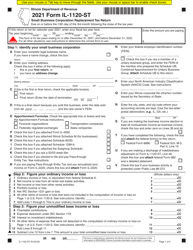 Form IL-1120-ST Small Business Corporation Replacement Tax Return - Illinois