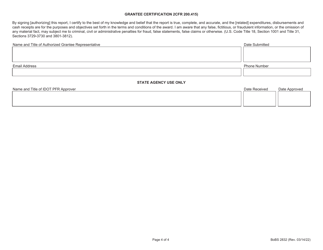 Form BoBS2832 Periodic Reporting - Illinois, Page 4